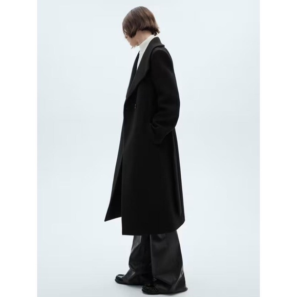 Mango Sirenita Belted Wool Blend Coat NWT - Picture 3 of 15